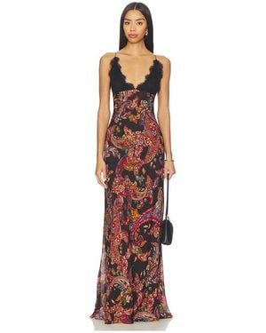 L'Agence Susanna Lace Slip Dress - Multicolor