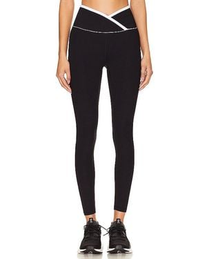 Year Of Ours Ribbed Two Tone Veronica Legging - Blue