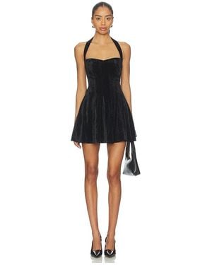 GUIZIO Juliette Halter Dress - Black