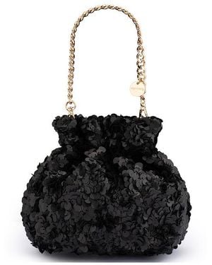 OLGA BERG Mattie Sequin Pouch - Black