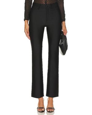 GOOD AMERICAN Shine Compression Good Waist Straight Pant - Black