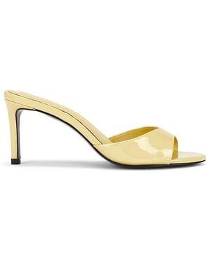 Black Suede Studio Freddie 65 Mule - Metallic