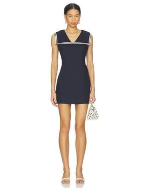 Line & Dot Anchor Mini Dress - Blue