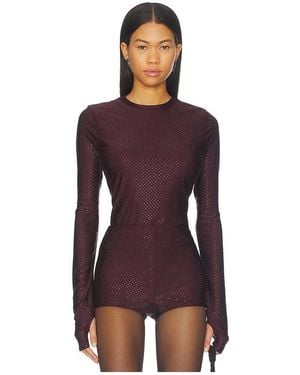 AFRM Kaylee Stud Jersey Top - Purple