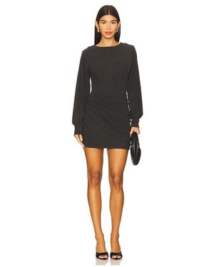 Line & Dot Walker Mini Dress - Black