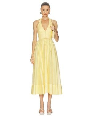 Camila Coelho Lino Midi Dress - Metallic