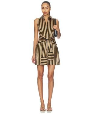 Simon Miller Inna Sleeveless Poplin Mini Dress - Natural