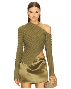 Cult Gaia Jaidan Knit トップ - グリーン