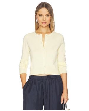 W. Cashmere Cárdigan Fiorella En Color Amarillo Talla (También En S, Xs) - Blanco