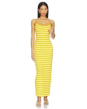 AFRM Ashlyn Cosy Rib Dress - Yellow