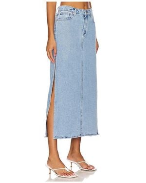 A.Brand Falda Maxi 99 En Color Denim Claro Talla (También En 25, 27) - Azul