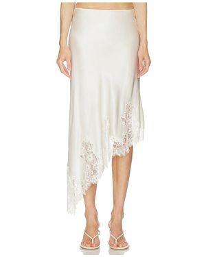 SRG Romy Silk Skirt - White