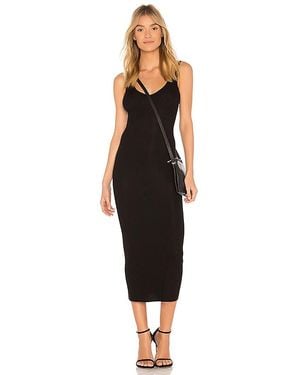Enza Costa Rib Tank Dress - Black
