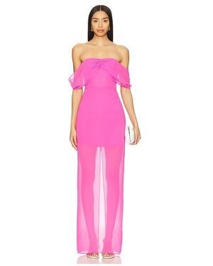 Amanda Uprichard Darien Maxi Dress - Pink
