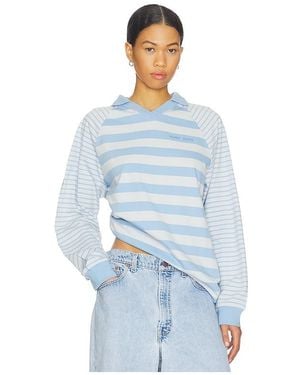 Samsøe & Samsøe Saella Long Sleeve Polo - Blue