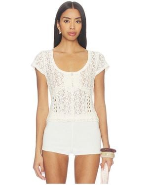 Free People Langarmshirt Claro - Weiß