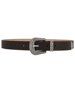 Lovers + Friends Kyra Faux Leather Belt - Black