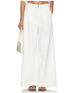 Pistola Delphine Pleated Wide Leg Jeans En Color Blanco Talla (También En 24, 25, 26, 27, 28, 29, 30, 31)