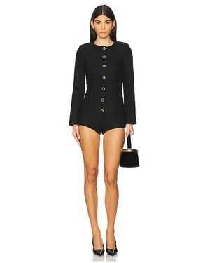 MAJORELLE Olivia Tweed Romper En Color Negro Talla (También En Xs)