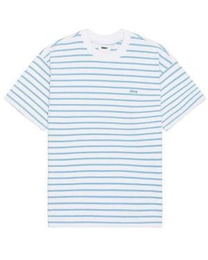 Obey Observe Jacquard Relaxed Tee - Blue
