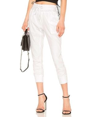 James Perse Contrast Cotton Pant - White
