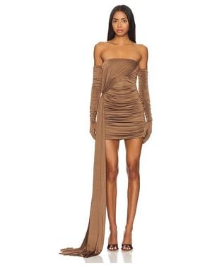 MOTHER OF ALL Delores Mini Dress - Brown