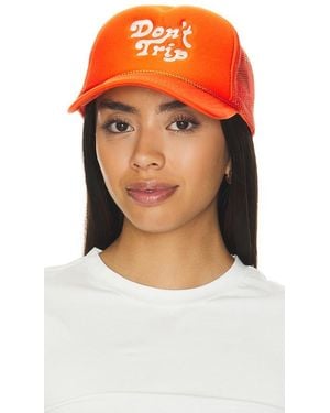 Free & Easy Don't Trip Trucker Hat - Orange
