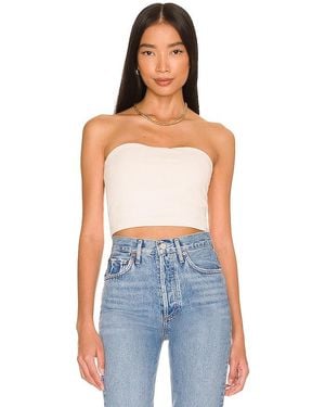 Susana Monaco X Revolve Strapless Crop Top - Blue