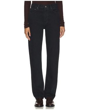 Agolde 90's Pinch Waist Long Jeans - Black