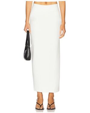 Leset Rio Side Slit Skirt - White