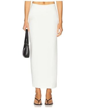 Leset Rio Side Slit Skirt - White
