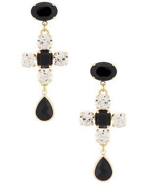 Anton Heunis Cross & Drop Pendant イヤリング - マルチカラー