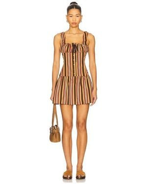 Lioness Heart Shaped Mini Dress - Multicolor