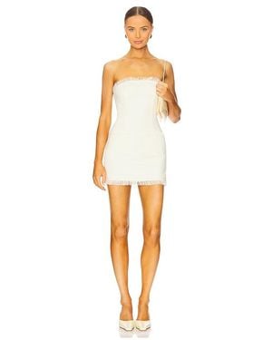 MORE TO COME Houda Strapless Mini Dress - White