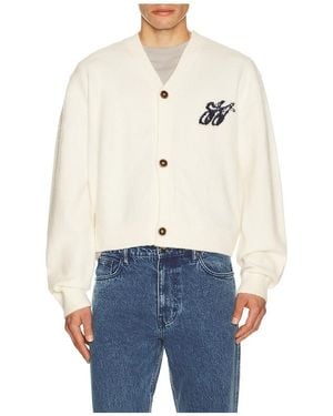 Honor The Gift H Brushed Knit Cardigan - Blue