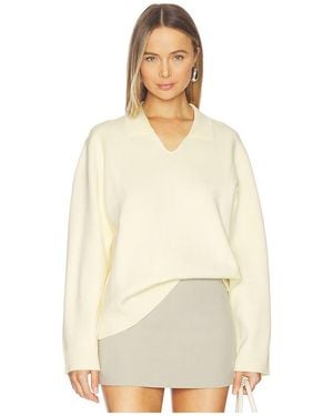 Samsøe & Samsøe Saanne Polo Sweater - White