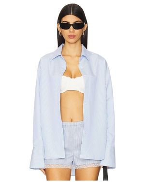 ALL THE WAYS Misha Button Up Top - White