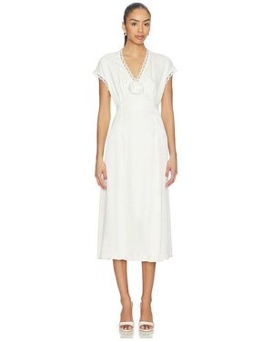 Sleeper The Genus Rosa Satin Dress - White