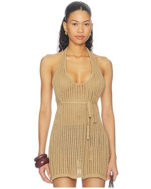 WeWoreWhat Crochet Halter Top - Natural