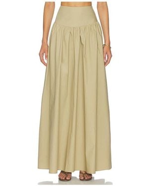 Susana Monaco Drop Waist Skirt - Natural