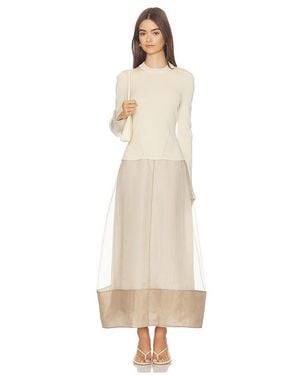 Jonathan Simkhai Langärmeliges Midikleid Maril - Weiß