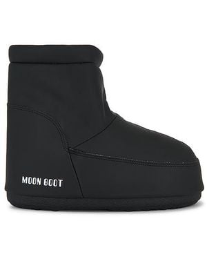 Moon Boot Icon Low No Lace Rubber Boot - Black