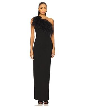 Sans Faff Blair Feather Gown - Black