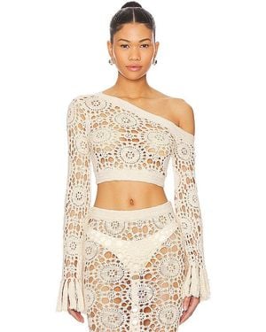 Tularosa Luanne Cold Shoulder Top - Natural