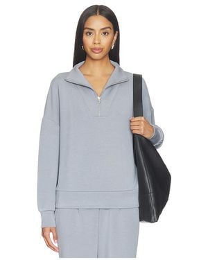 Varley Hawley Half Zip Sweat - Blue