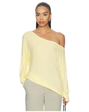 Michael Lauren X Revolve Kristopher Open Shoulder Top - Yellow