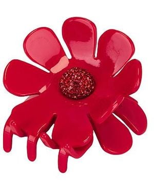 Lele Sadoughi Pinza Daisy En Color Rojo Talla