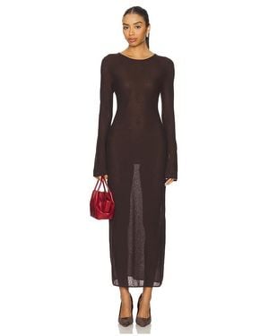 L'academie 'Academie Delmer Midi Dress - Brown