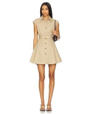 Sans Faff Audley Trench Mini Dress - Natural