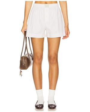 Comme Si Short Boxer La Boxer Classica En Color Taupe Talla En - Blanco